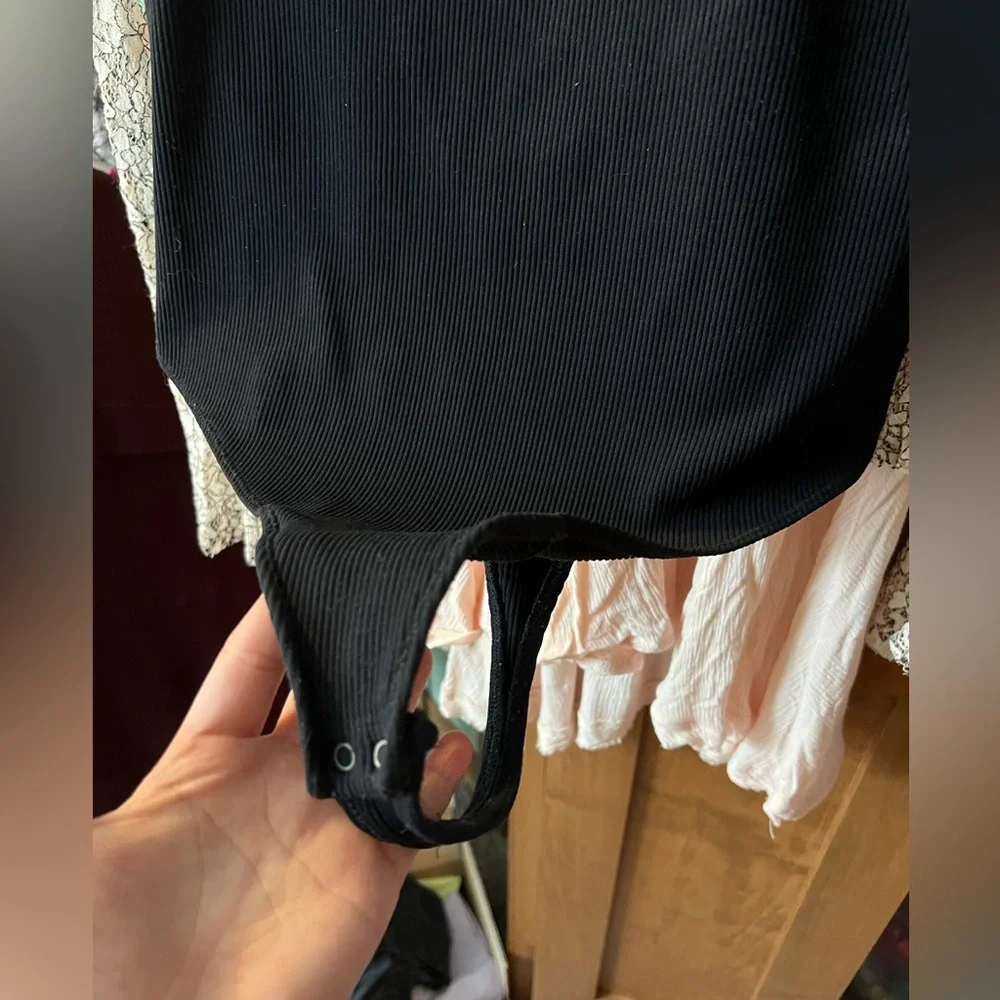 4. Abercrombie & Fitch Soft Black Bodysuit - Picture 3 of 5